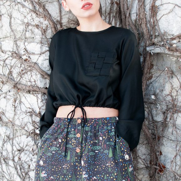 Samantha Pleet Basket Blouse - Picture 1 of 3